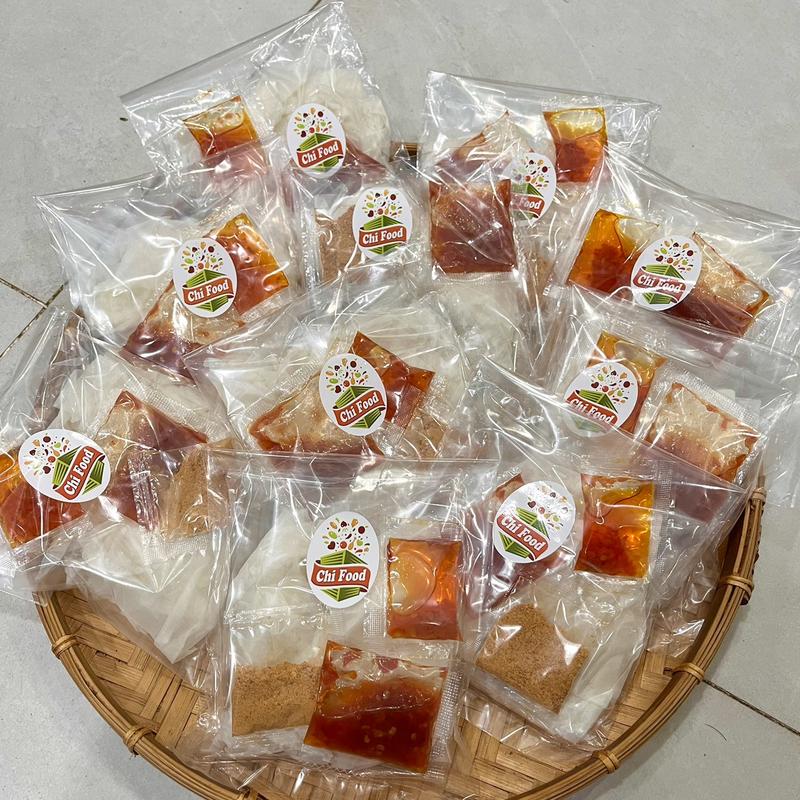 Combo 20 bịch bánh tráng muối sặc siêu cay sate ớt rim Chifood92 banh tráng