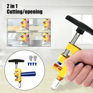 Alat Pemotong Kaca Keramik Ubin Glass Cutter Manual Multifungsi Cermin Potong Tool Set