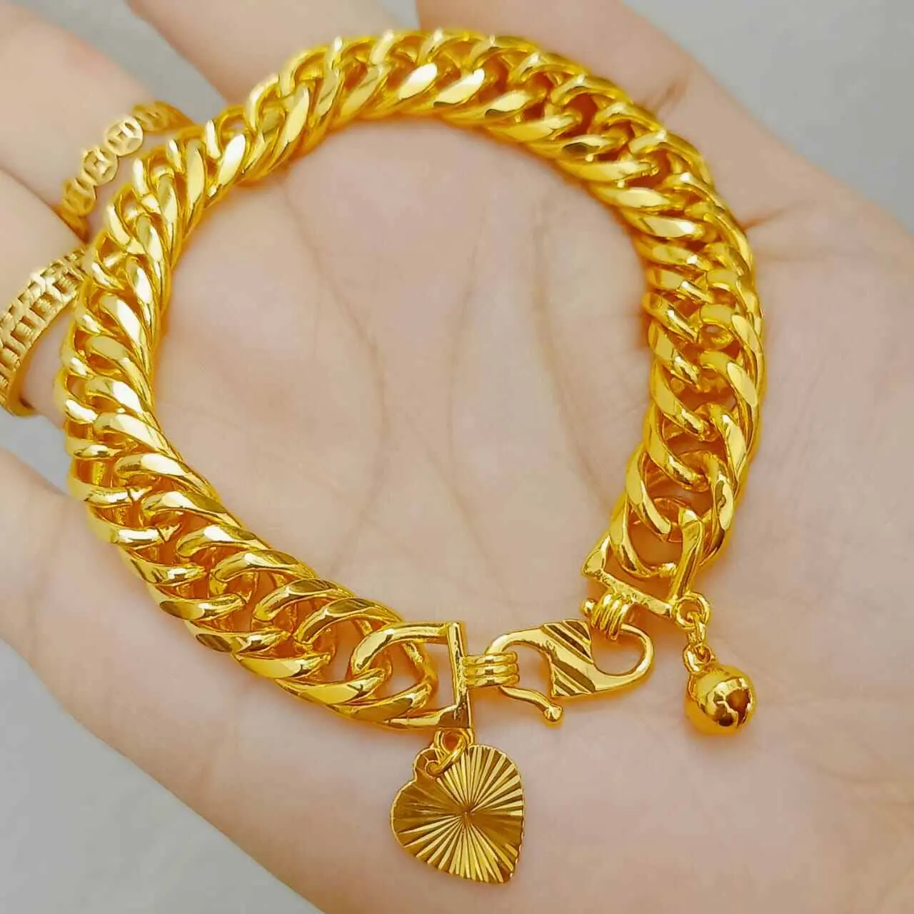 Bracelet(6/7/8/10/12mm) Bangkok GOLD PLATED Gold Bracelet