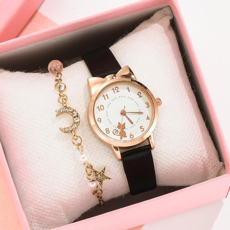 Product Introduction of Cute Cat Xingyue Bracelet Watch Women's Suit 2