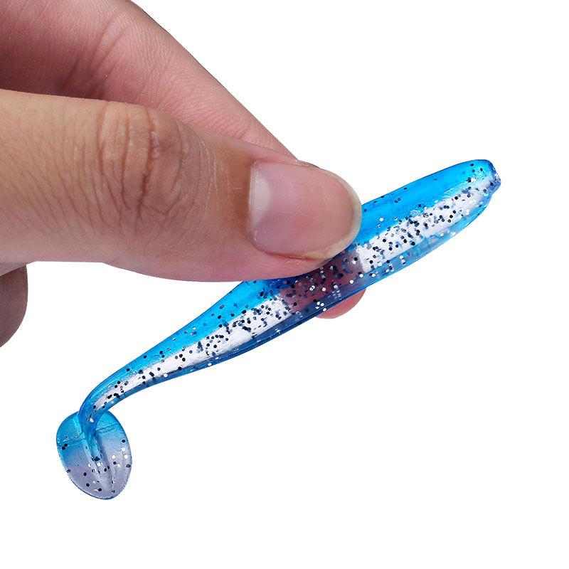 Product Introduction of Factory Soft Bait in Stock Wholesale Topmouth Culter Weever 6/7/9/12cm Lure Superbait Two-Color T Tail 7