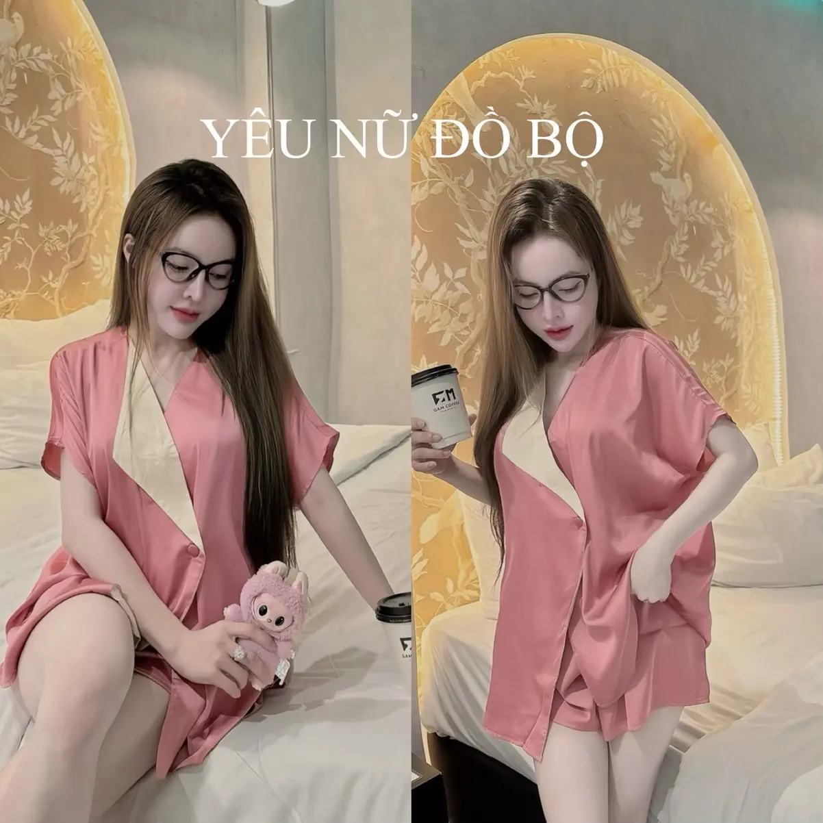 Bộ Đùi Cổ Bẻ 45-65kg Lụa Latin Cao Cấp Quần Ngủ Nữ - Women