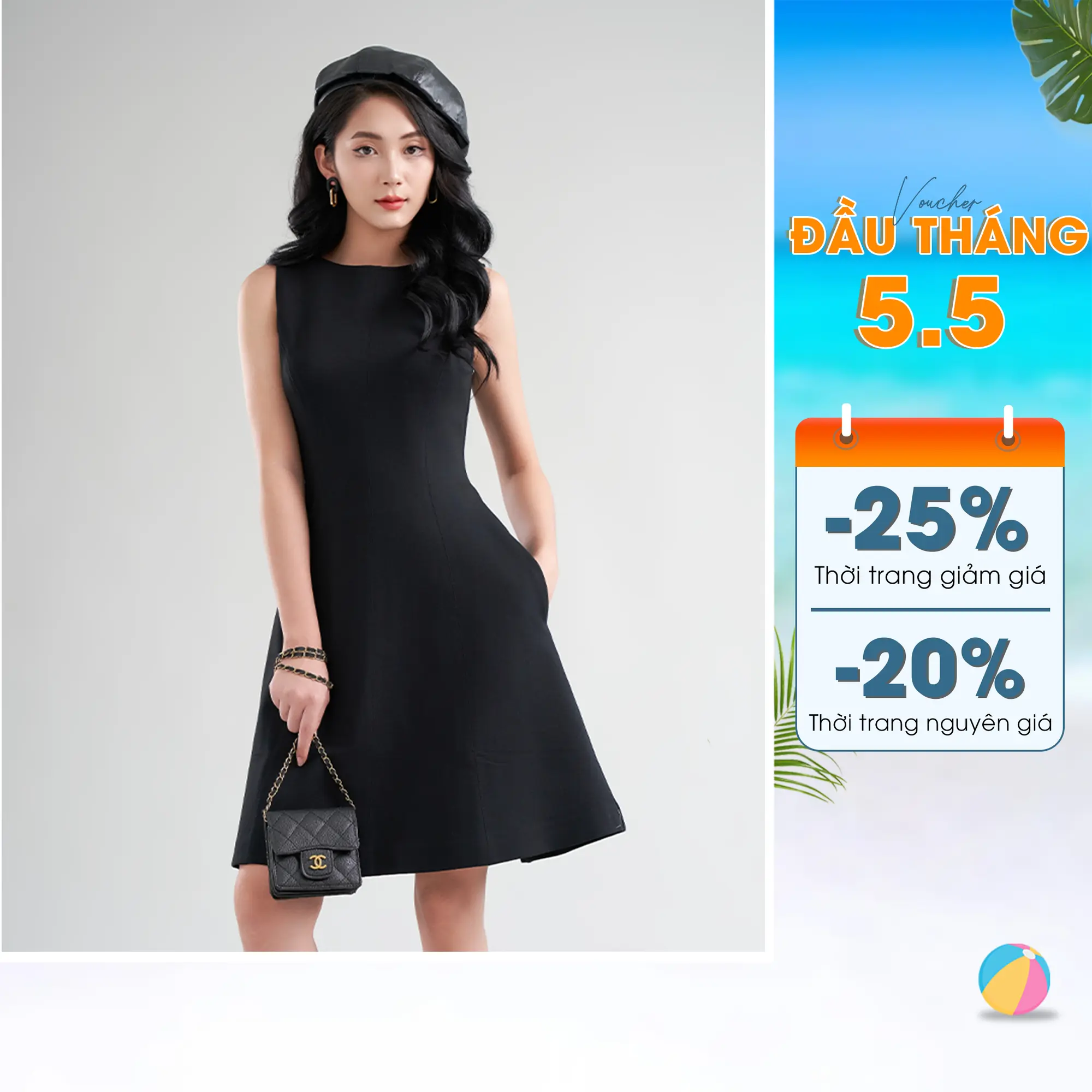 (Đ12) Đầm nữ May 10 mã 050223419XKT 1