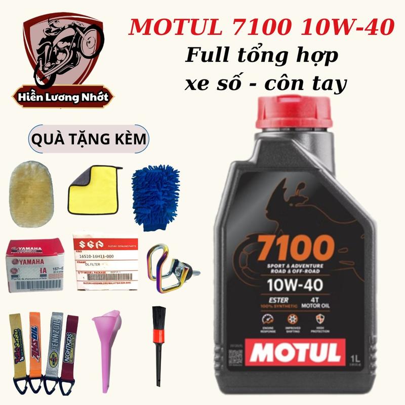   MOTUL 7100 10w40   Nhớt Motul 7100 10W-40 cho xe số côn tay -  Dầu Nhớt full tổng hợp - có chiết lẻ - chính hãng 