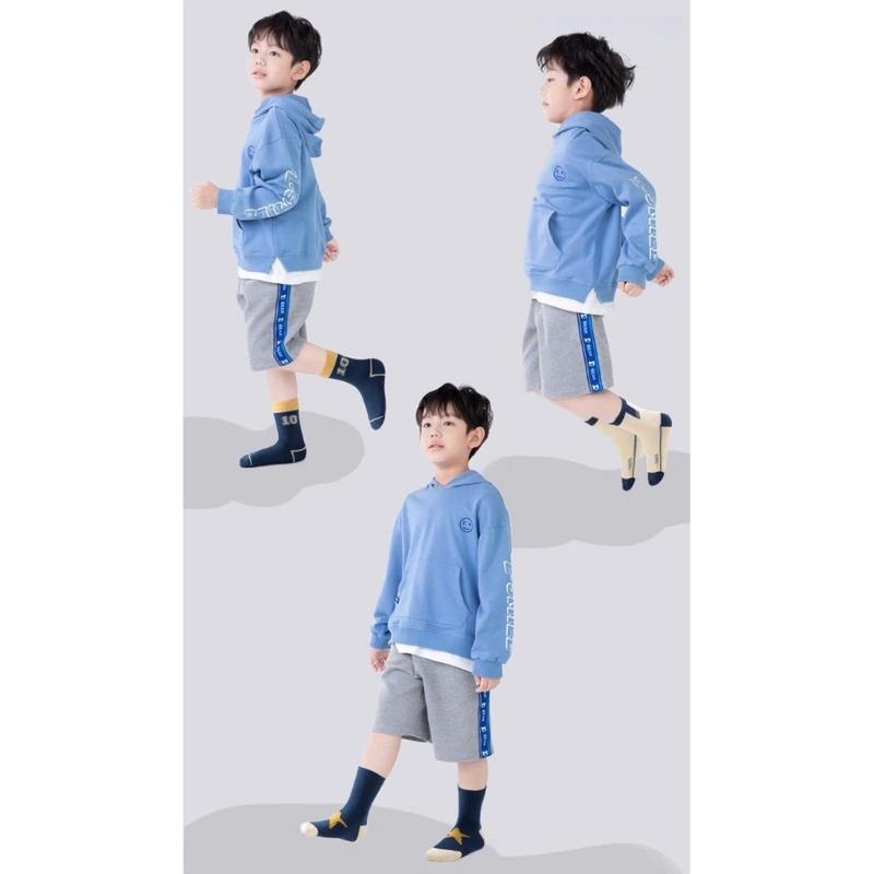 Set 5 đôi tất Bé Trai cao cổ phong cách thể thao 2