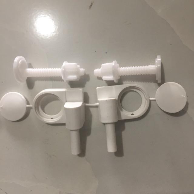 Ốc nắp bồn cầu nhựa trắng thay thế Đinh bồn cầu