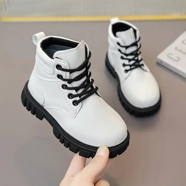 Giày bốt cổ cao da mềm HOT Quảng Châu cao cấp cho bé gái từ 3 tuổi đến 15 tuổi mã 222 0