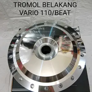 TROMOL JARI-JARI BELAKANG  SCARLET BUAT MOTOR HONDA VARIO /BEAT/VARIO 125/VARIO 150 BELAKANG SAJA WARNA ADA CROME/HITAM