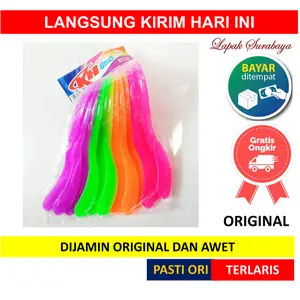 ENTONG WARNA 12pcs 12pc 12 Pc Pcs  1 Lusin Lusinan Centong Pelangi KH Nasi Warna Warni Plastik Tebak Kokoh Anti Lengket Tahan Panas