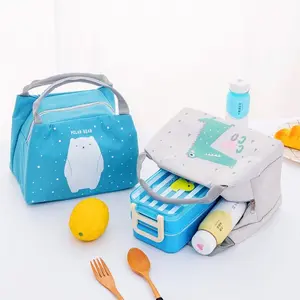Tas Bekal Karakter Lunch Bag Cooler Tas bekal Alumunium Motif Makanan Dewasa