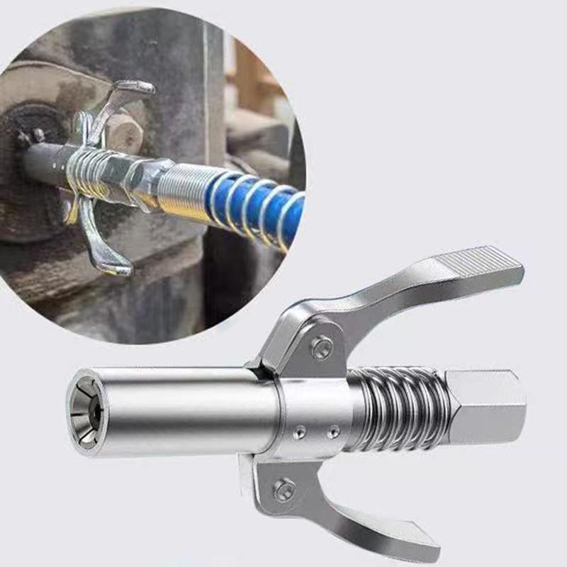 Product Introduction of High Pressure Grease Gun Nozzle, Double Handle Lock Pliers Grease Nozzle, Grease Gun Accessories 9