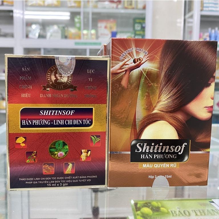 SHITINSOF - Dầu gội nhuộm tóc đen và nâu thảo dược 0