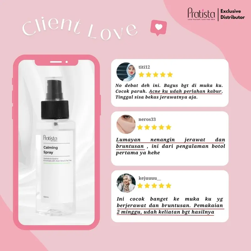 calming spray Face Mist multifungsi bisa dijadikan toner pratista 5
