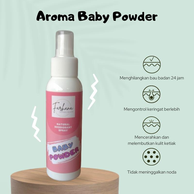 Deodorant tawas spray by Farhana Paket 5 Pcs penghilang bau badan efektif dan cepat non alkohol aman tanpa iritasi 7