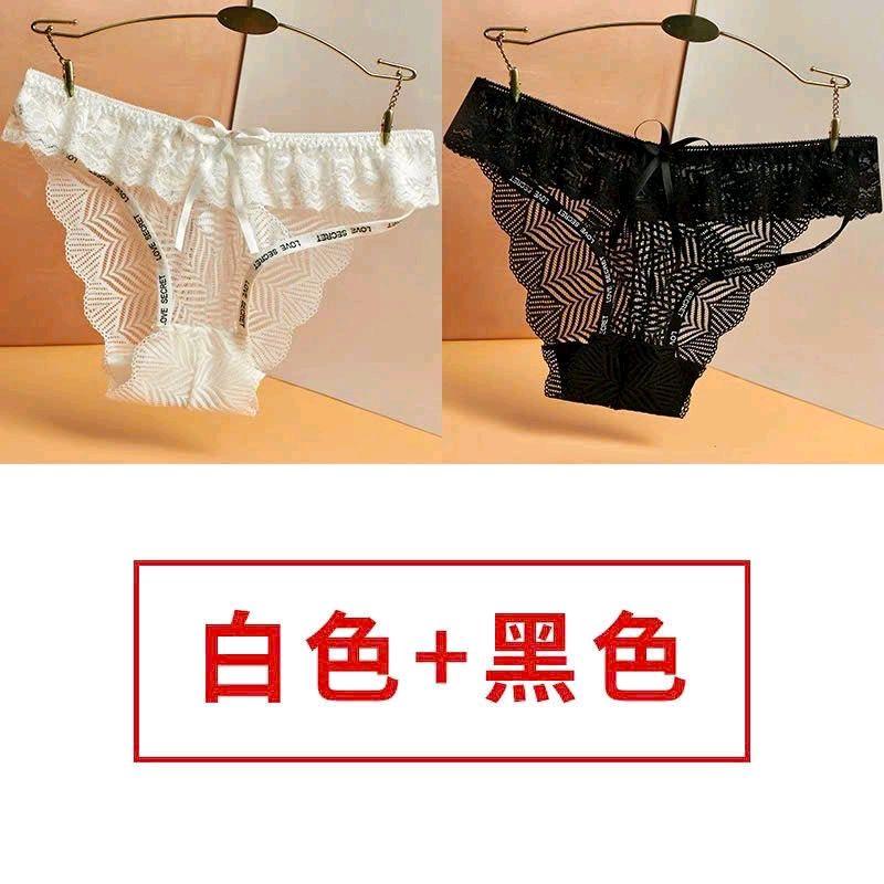 Combo 3 Quần lót ren nhúng bèo Đáy lót cotton hai lớp kháng khuẩn Thời Trang nữ 3