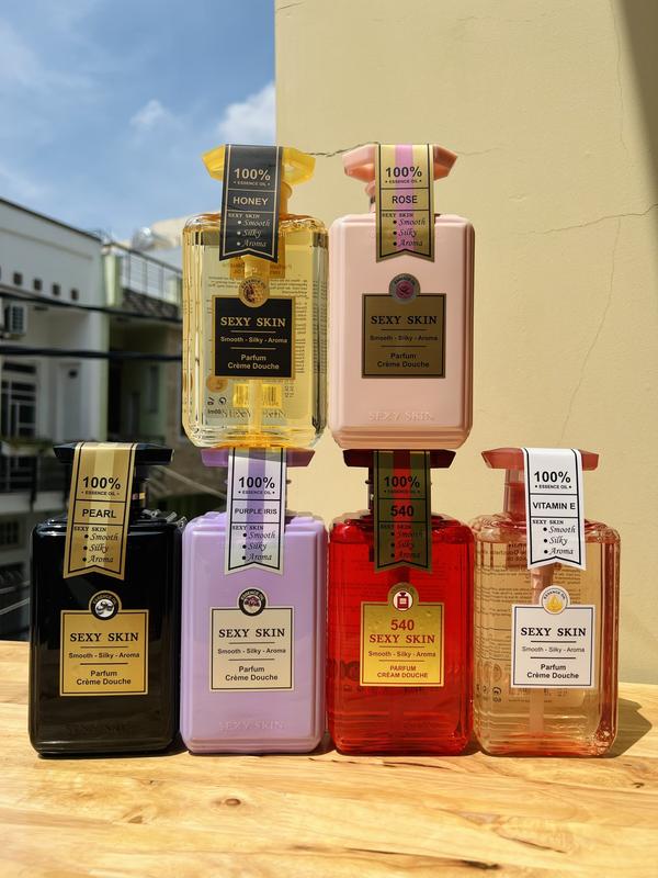 Xịn Logo nổi - Sữa Tắm Sexy Skin 600ml Đủ Mùi Nữ