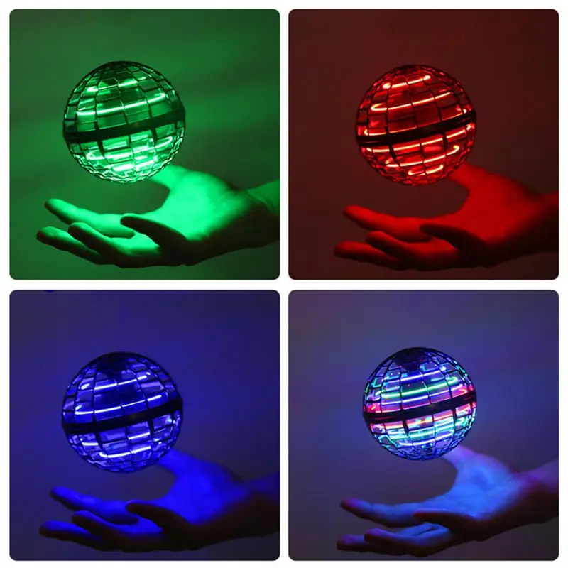 Đồ Chơi Quả Cầu Bay, Với Đồ Chơi Quả Cầu Bay Xoay 360 °, Để Giảm Căng Thẳng, Vui Nhộn, Sử Dụng Trong Nhà Và Ngoài Trời, Phát Sáng, C1R4 1