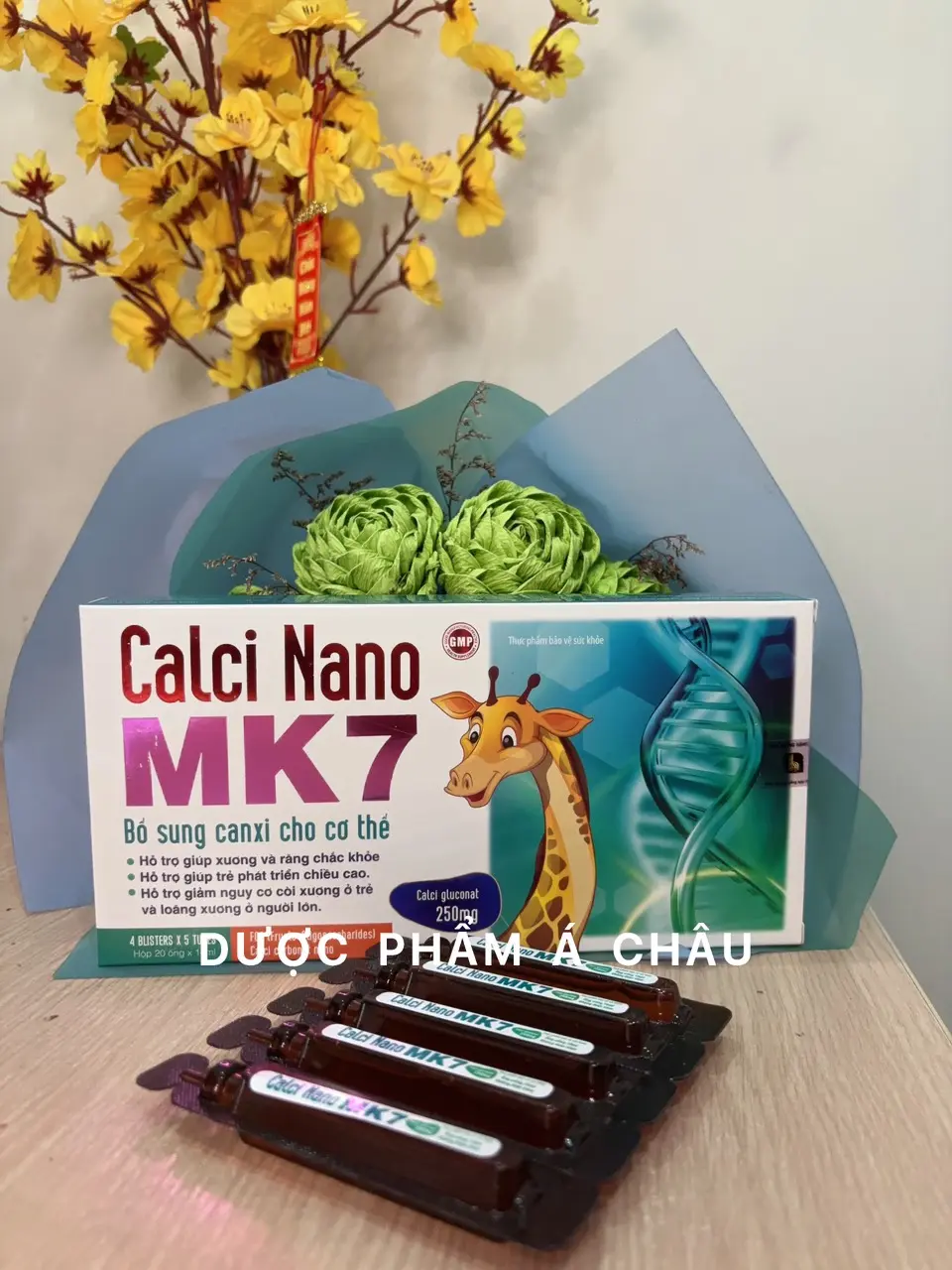 ỐNG CANXI CALCI NANO MK7 DÀNH CHO NGƯỜI LỚN VÀ TRẺ NHỎ- HỖ TRỢ GIÚP XƯƠNG VÀ RĂNG CHẮC KHỎE,GIÚP PHÁT TRIỂN CHIỀU CAO,..