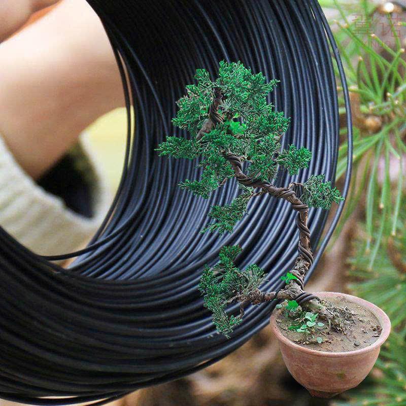 500gr Dây Nhôm Uốn Bonsai và Cây Cảnh - Dây Nhôm Đen Siêu Dẻo Chuyên Dụng Full Size 1mm-8mm 2