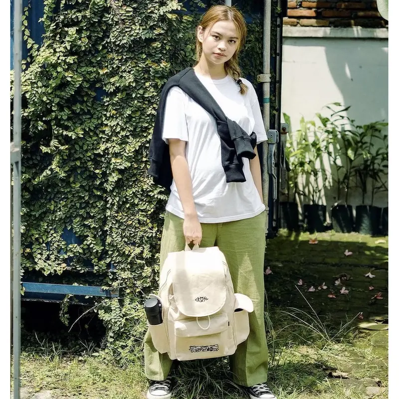 CRSL Broken White Rucksack | Ransel Pria | Backpack Canvas Sekolah Kuliah Kanvas | Bagpack Unisex Pria Wanita | Tas Travelling | tas gunung Cewek 6