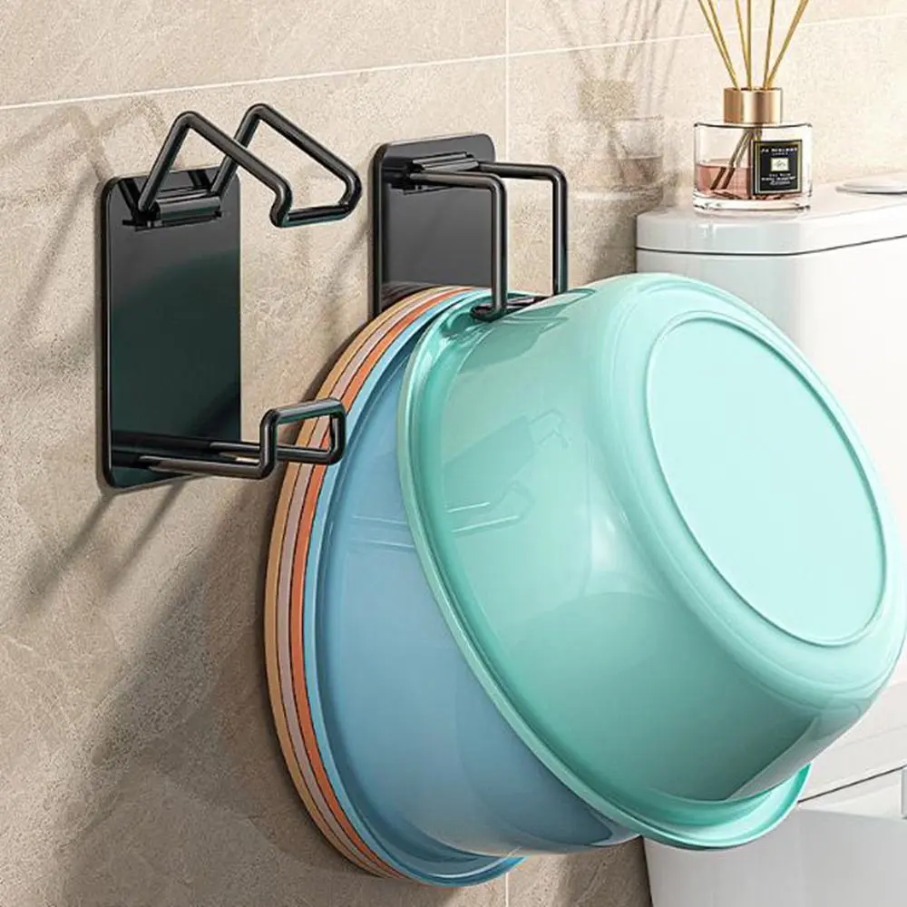 Giá Để Chậu Rửa, Thực Dụng, Làm Bằng Thép Không Gỉ, Không Cần Khoan, Màu Đen, Tiết Kiệm Không Gian, Có Thể Điều Chỉnh, Móc Treo Chậu Rửa, Thích Hợp Cho Phòng Tắm