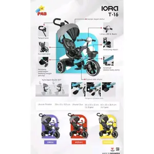SEPEDA RODA TIGA ANAK IORA PMB T16 BISA REBAH