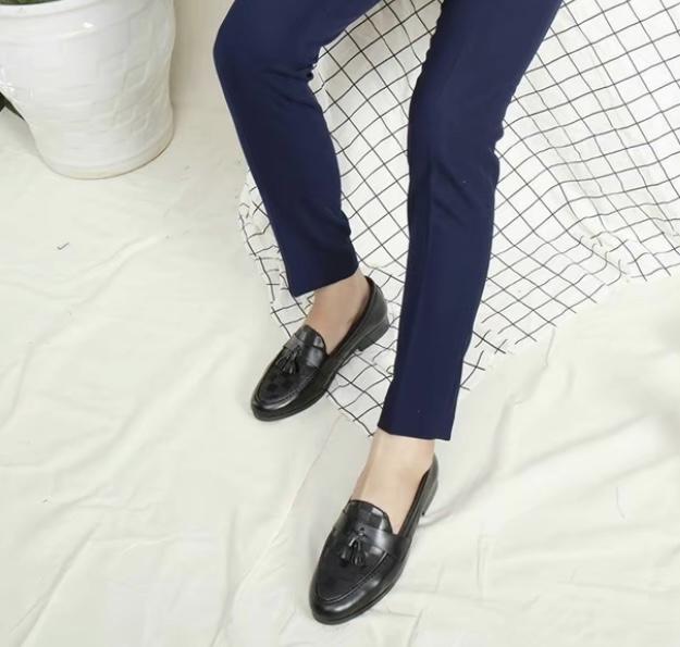 (QT 40) Quần Tây Âu Nam Màu Xanh From Dáng Baggy Co Giãn Tốt. Menswear Nhung Ong 4