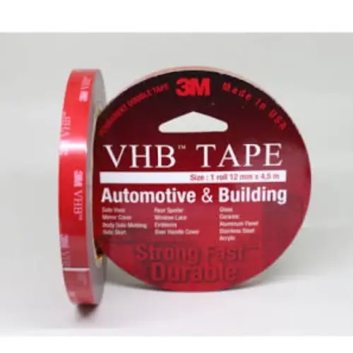 Isolasi Bolak Balik Double Tape 3M VHB 12 24 Merah Original Made in USA 12mm 24mm