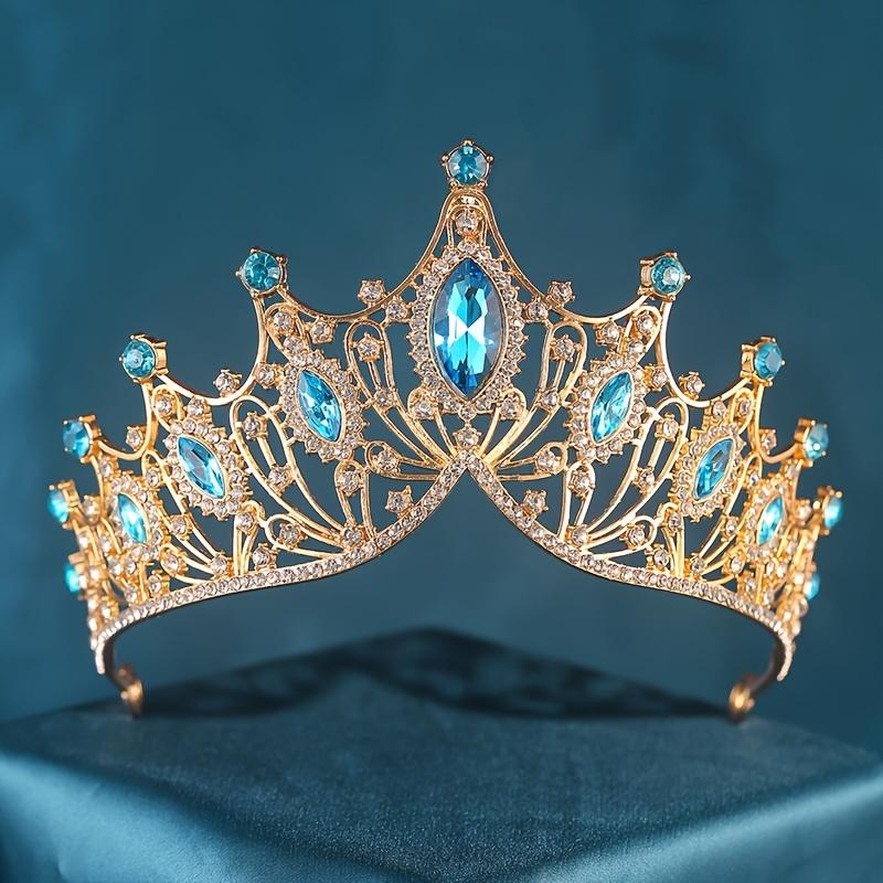 1pc Exquisite Rhinestone Tiara Crown - Elegant Baroque Style Hair Accessories For Women And Girls, Perfect For Wedding Decors, Photography Props, Stage Performance, And Fashion Shows - Durable, Sparkling, And Crystal Design 7