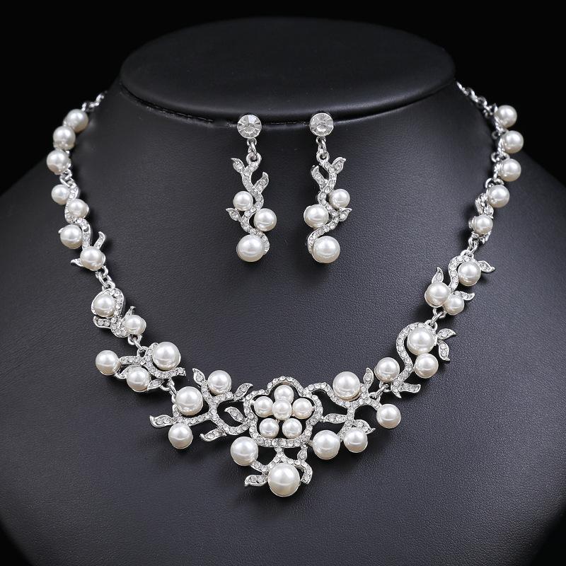 Bộ Trang Sức Cắt Công Chúa, Tinh Tế, Cảm Giác Như Vương Miện, Bao Gồm Vòng Cổ, Hoa Tai Và Vòng Tay 1