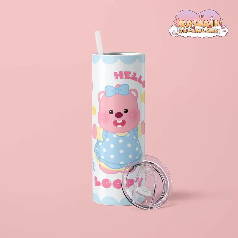 Bình giữ nhiệt cute hình Loopy - 600ml - Inox 304 - Tặng Túi Xách - Kawaii Dreamland 3