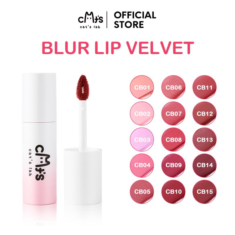[LIVESTREAM] Combo 2 Cây Cat's Lab Blur Lip Velvet Chất Lì Mềm Mịn và Dễ Tán 25.5g 0