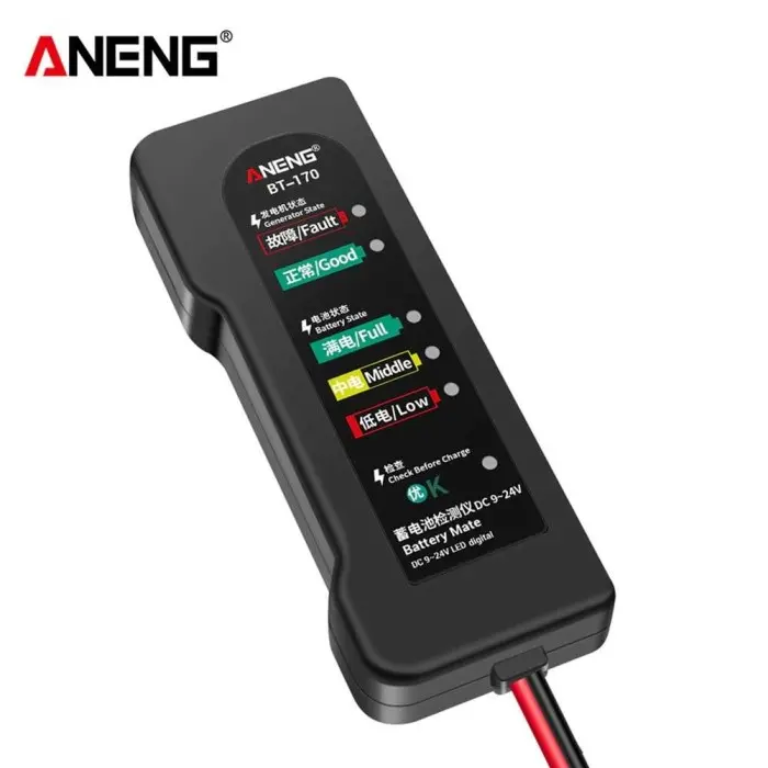 Pendeteksi Aki Tester Accu Car Battery Detector 12V Analyzer Fault