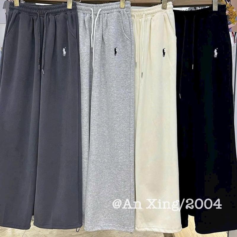 QUẦN NỈ 2 DA THÊU NGỰA - CÓ DÂY RÚT BO GẤU Women Nữ Pants 2