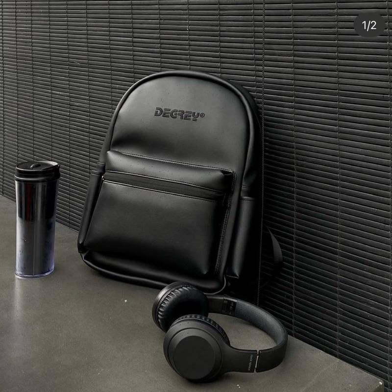 Degrey Leather Basic Balo - LBB Backpack Đeo Vai Da