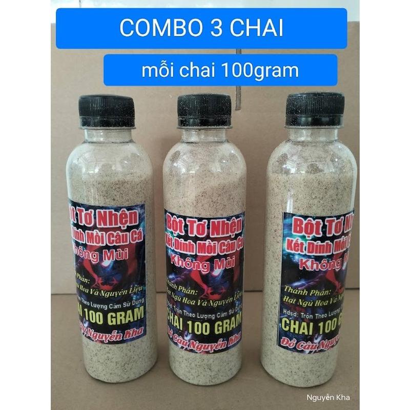 3 CHAI TƠ NHỆN KẾT DÍNH MỒI CÂU CÁ ÍT MÙI GẦN NHƯ KHÔNG MÙI Bắt Cá Đi Câu