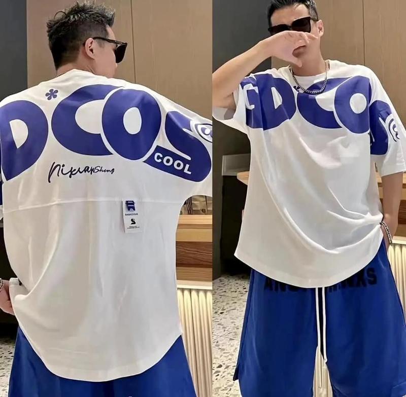 BỘ THUN NGẮN TAY CỔ TRÒN OVERSIZE GDCOS THỜI TRANG 2
