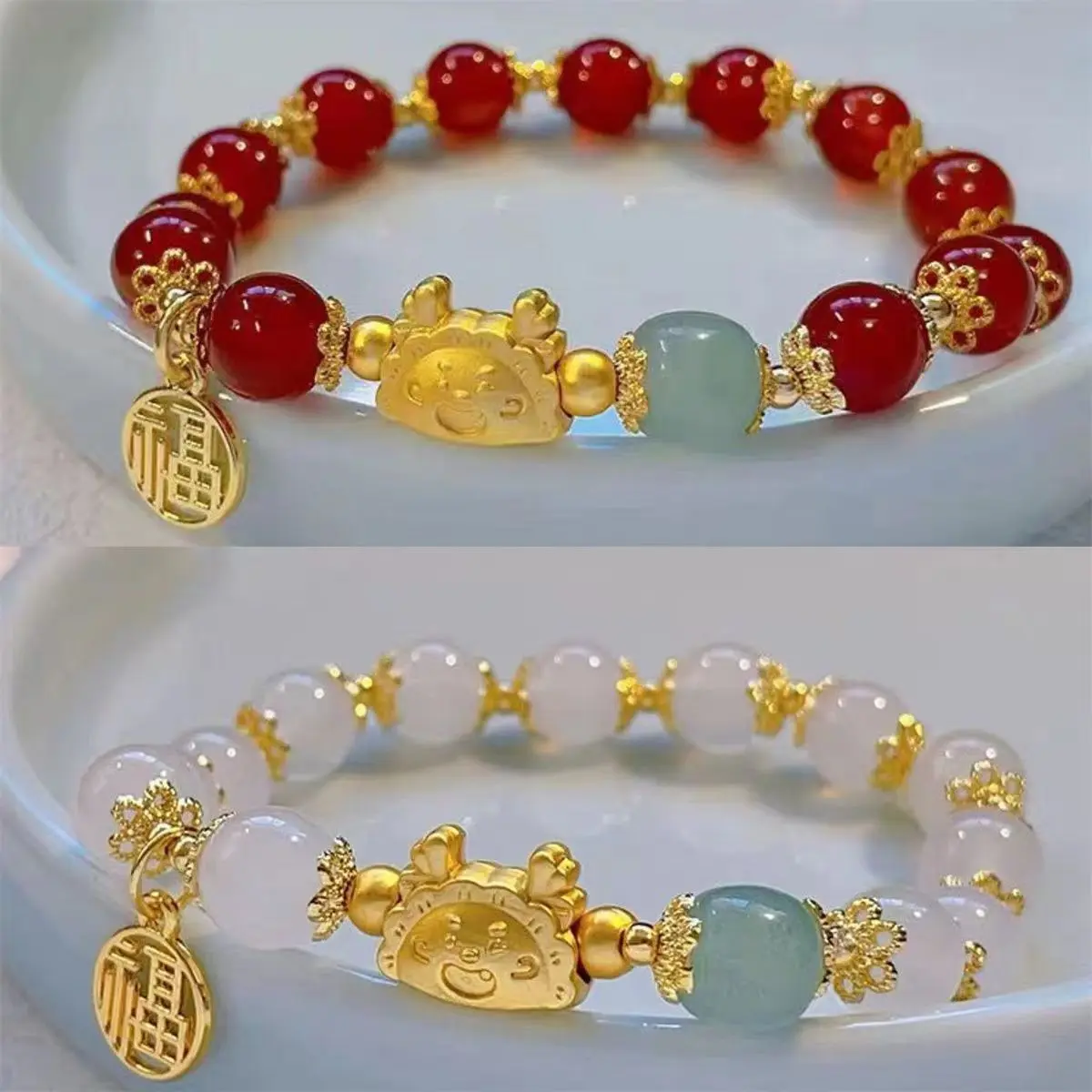 Vòng Tay Thẻ Phước Lành Xiaolong, Thiết Kế Mới, Theo Chủ Đề Rồng, Có Sừng Rồng Hoàng Đạo, Thích Hợp Cho Bé, Đồ Trang Trí Vòng Tay Tài Lộc