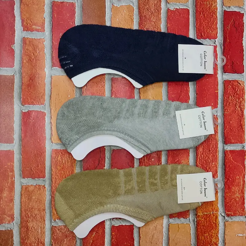 kaos kaki di bawah mata kaki bahan tebal katun Nyaman Pria Wanita 3