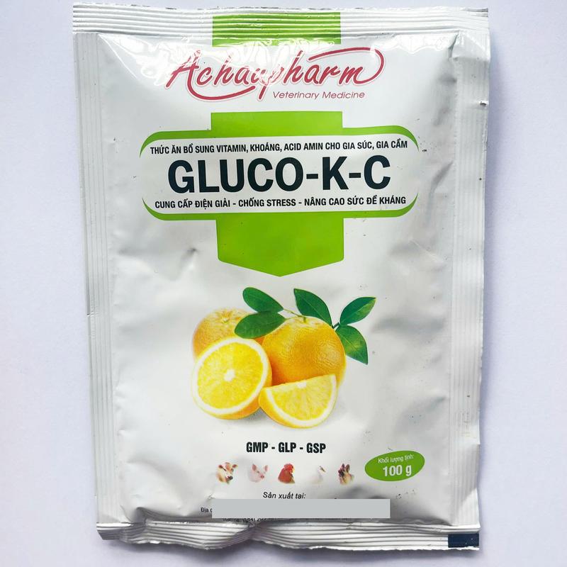  Gluco K C Gói 100g Cung Cấp Điện Giải Tăng Sức Đề Kháng Giảm Stress Cho Gà 