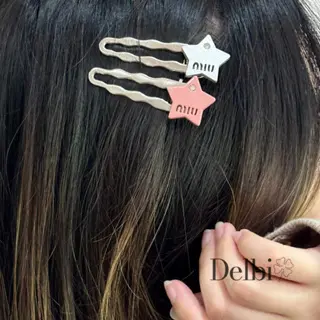 DELBI - MinMin HairClip Jepitan Bintang Style Y2k Murah Premium Aksesoris Rambut Wanita Anak 2