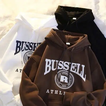 Áo Hoodie BUSSELL Nam Nữ, Form Rộng, Phong Cách Thời Trang Hàn Quốc Menswear Dài Tay