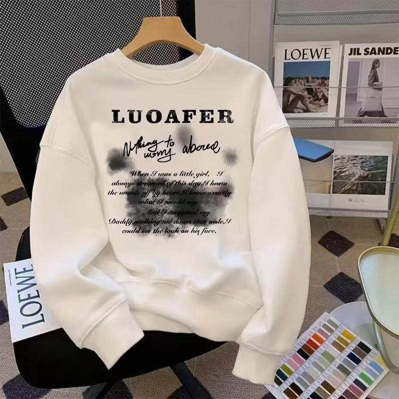 Áo Nỉ Cho Nam Thời Trang Mới 2025 Phong Cách Thường Ngày In Hình Áo Nỉ Áo Chui Đầu Dài Tay Áo Cổ Thuyền DR0206