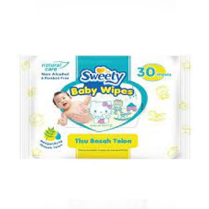 Tisu Basah Sweety Baby Wipes isi 30 sheets 0