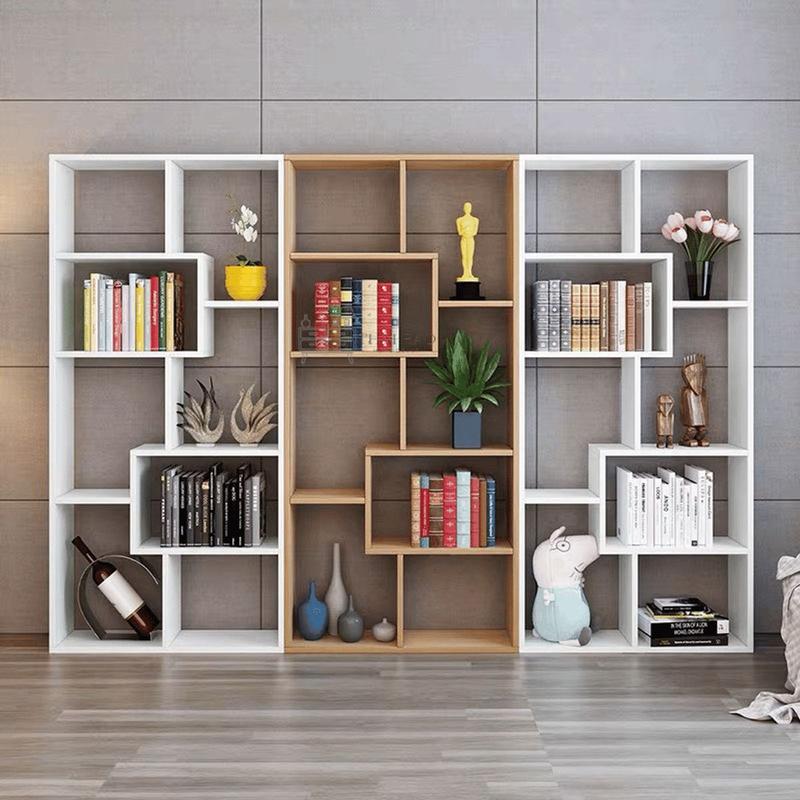 Kệ Sách Gỗ Chữ U 8 Ngăn và Kệ Sách Gỗ Để Bàn 1 Ngăn Kéo HD-017 (48 X 30 X 17cm) 5