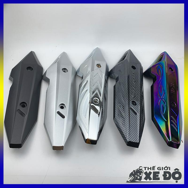 Ốp pô Vario 150 125 cc đời 2018 - 2019 - 2020 - 2021 - 2022 - 2023 nhựa đen, bạc, xi crom, cacbon, titan