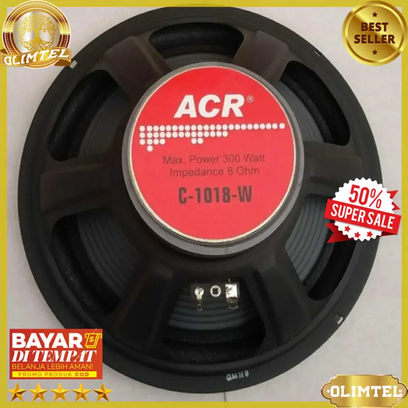 ACR Speaker 10 Inch Daya 300 Watt ACR 1018 W Woofer ORIGINAL Olimtel 2