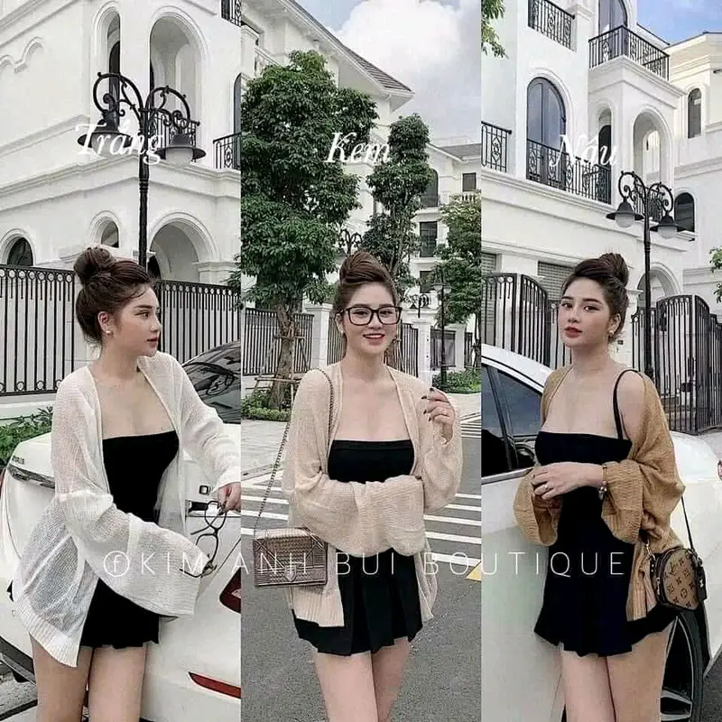 Áo Khoác Cadigan Mỏng Phong Cách Hàn - Áo cadigan Mỏng Nhẹ Hàng QC 1