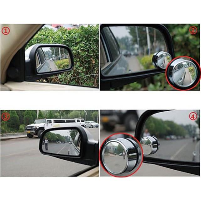 Gương Cầu Lồi Gắn Kính Hậu Ô tô Xoay 360 Xóa Điểm Mù 6