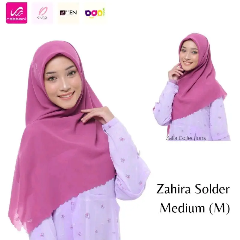 Segi Empat Rabbani Zahira Solder Size M Kerudung Muslim Square